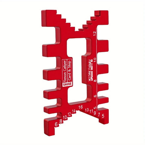 Aluminum Dovetail Jig Precision Tenon Gaps Gauge Woodworking Tenon Caliper Table Saw Depth Gauge Height Measuring Metric & Inch