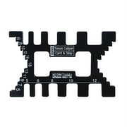 Aluminum Dovetail Jig Precision Tenon Gaps Gauge Woodworking Tenon Caliper Table Saw Depth Gauge Height Measuring Metric & Inch