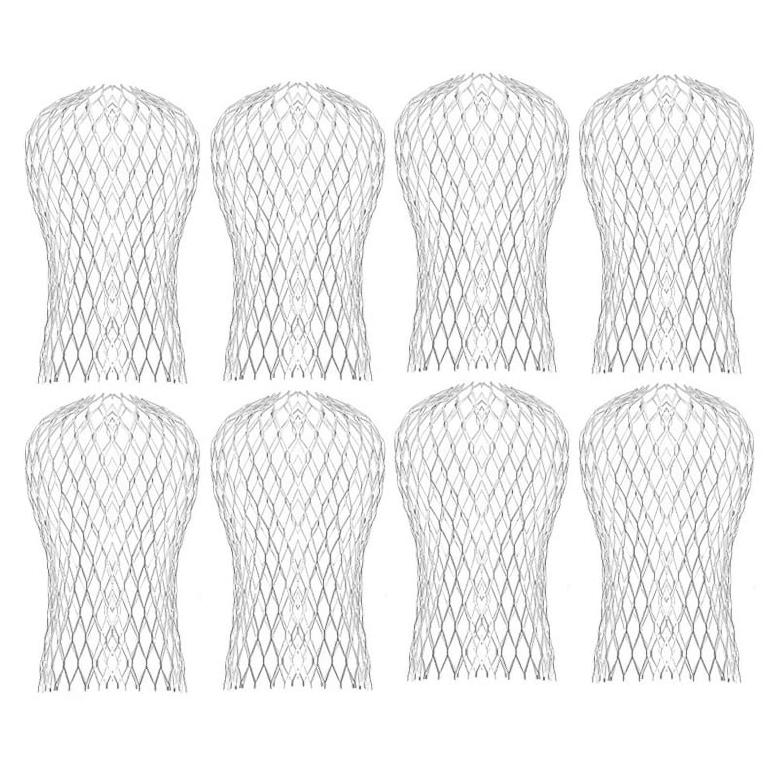 Aluminum Down Pipe Filter Downspout Guard Roof Gutter Accessories, 8 Piece