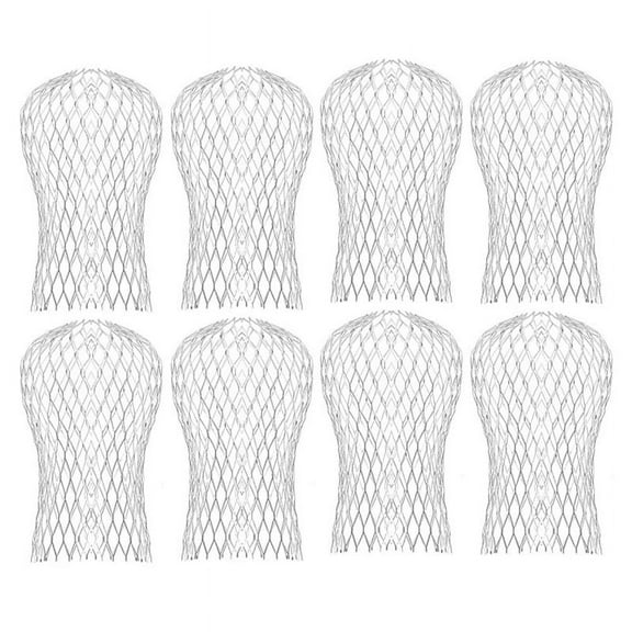 Aluminum Down Pipe Filter Downspout Guard Roof Gutter Accessories, 8 Piece