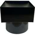 thumbnail image 1 of Aluminum Downspout Adapter to Underground Drainpipe 6x6-6 | Made in The U.S.A. (Black), 1 of 2