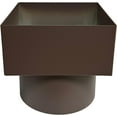 thumbnail image 1 of Aluminum Downspout Adapter to Underground Drainpipe 6x6-6 | Made in The U.S.A. (Royal Brown), 1 of 3