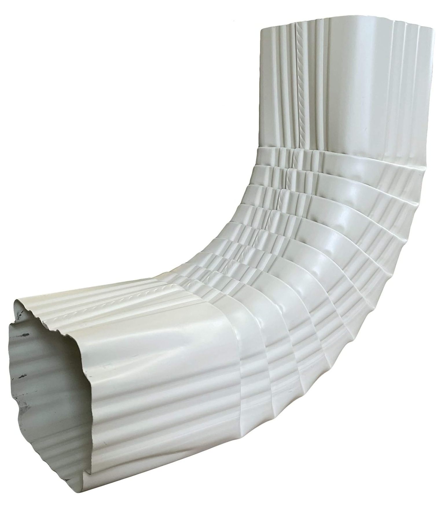 Aluminum Downspout Gutter Elbow 3x4 Style A Elbow 90 Degree Almond