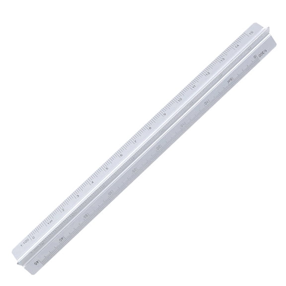 Aluminum Drafting Ruler With Clear Engraved Markings Measuring Scale