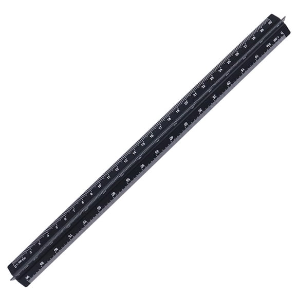 Aluminum Drafting Ruler With Clear Engraved Markings Measuring Scale