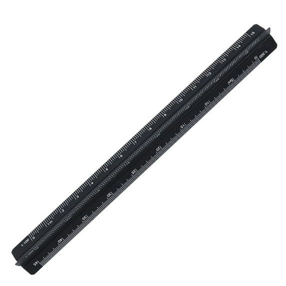 Aluminum Drafting Ruler With Clear Engraved Markings Measuring Scale ...