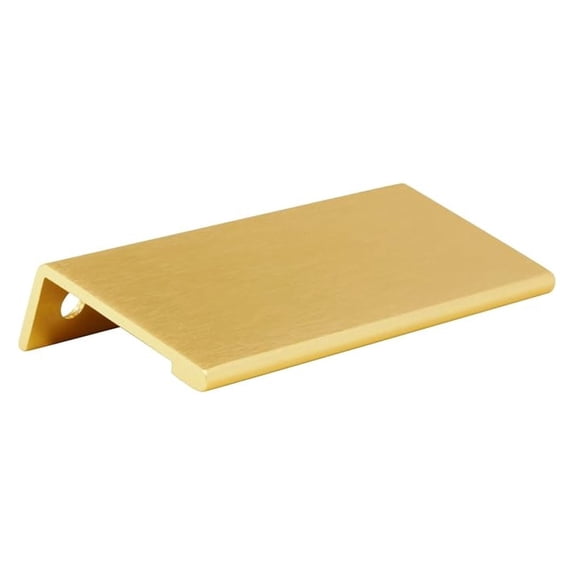 Aluminum Drawer Pulls 25 Pack - 3-5/32" (80mm) Modern Cabinet Edge Pulls - Brushed Finish - 3-15/16" (100mm) Length - Kitchen & Bathroom Hardware