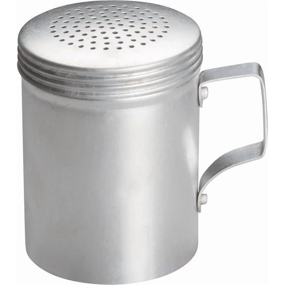 Aluminum Dredger Shaker For Sugar Flour Cinnamon Kitchen Bbq 10 Oz Capacity