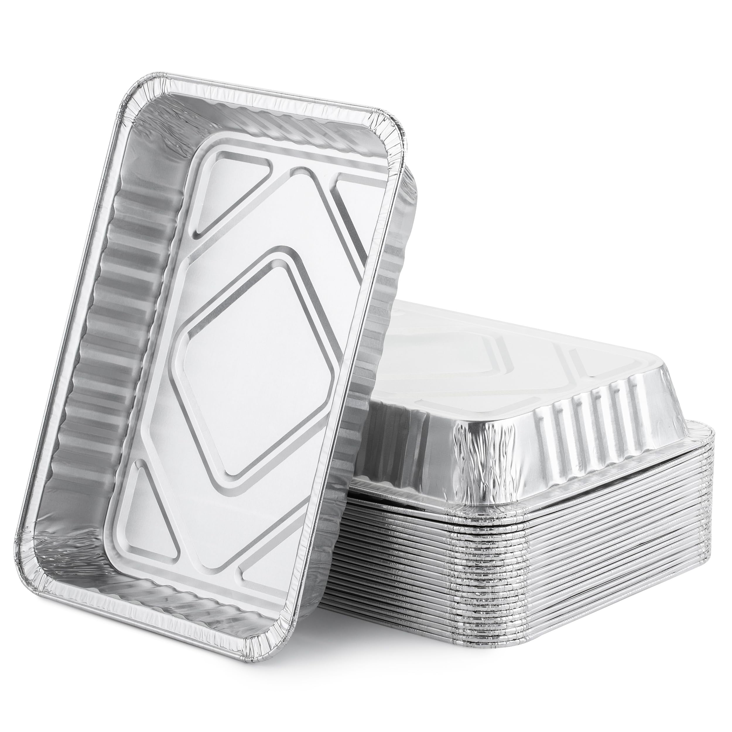 Aluminum Drip Pans, 7.5” X 5.7”, Bulk Package, Aluminum Foil BBQ Grease
