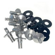 Aluminum Drive Rivets - 10 Pack | 1" Dia. Head - 3/8" Dia. Body - 3/4" Length
