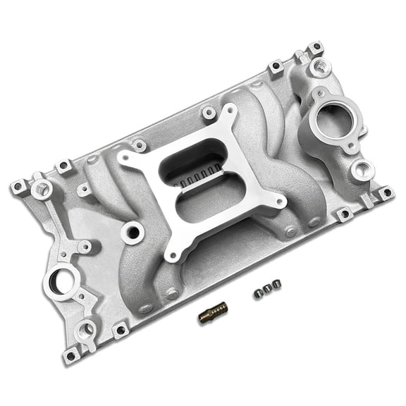 Aluminum Dual Plane Vortec Air Gap Intake Manifold For Chevy SBC 350 1996-up