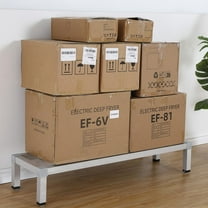 Aluminum Dunnage Rack 18" x 12" x 12" | 1000 Lb Capacity | Low Shelf for Storage Off The Floor in Kitchens, Restaurants, Supermarkets, and Grocery Stores