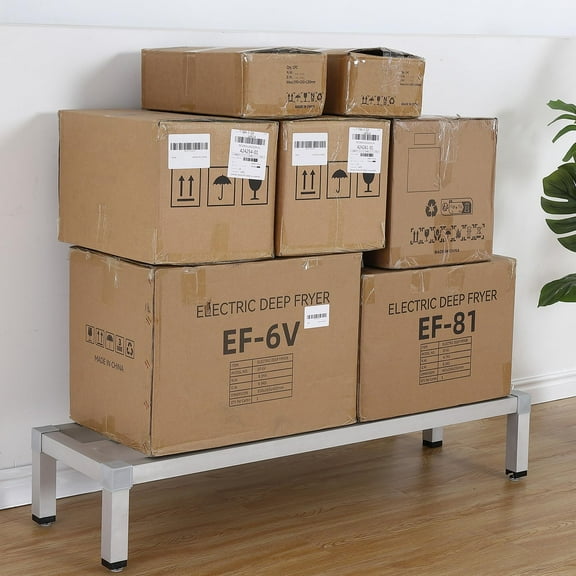 Aluminum Dunnage Rack 18" x 12" x 12" | 1000 Lb Capacity | Low Shelf for Storage Off The Floor in Kitchens, Restaurants, Supermarkets, and Grocery Stores