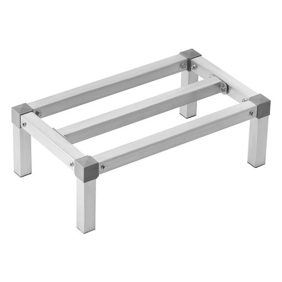 Aluminum Dunnage Rack 24x14x8 ft - 1000 lbs Capacity - Commercial Storage Rack for Kitchens, Garages, Restaurants, and Vehicles - Adjustable Heavy Duty Rack