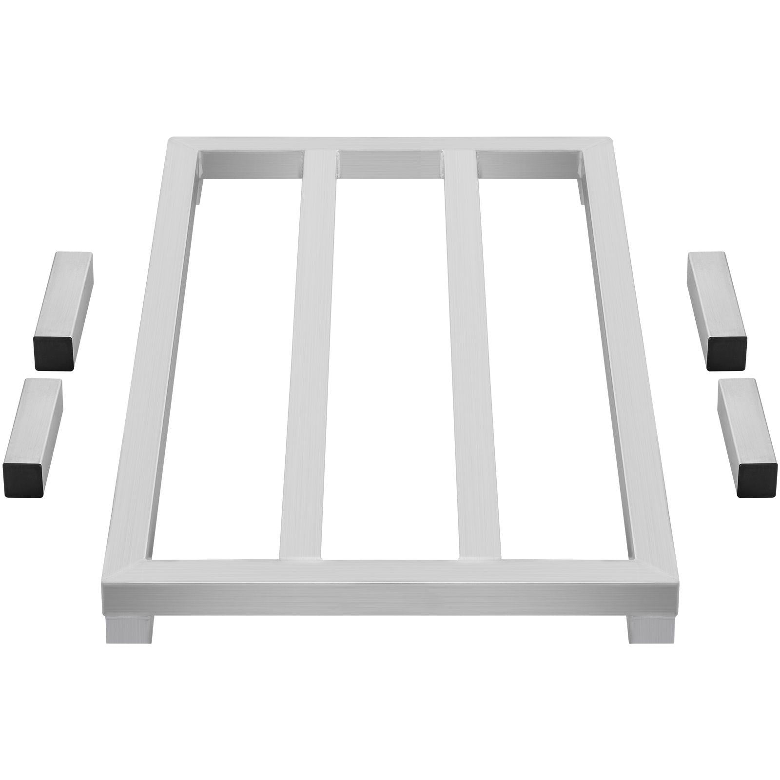 Restaurant Food Rack Aluminum Dunnage Rack 36 x 20 Inch Commercial Food Floor Rack 8 Inch ...