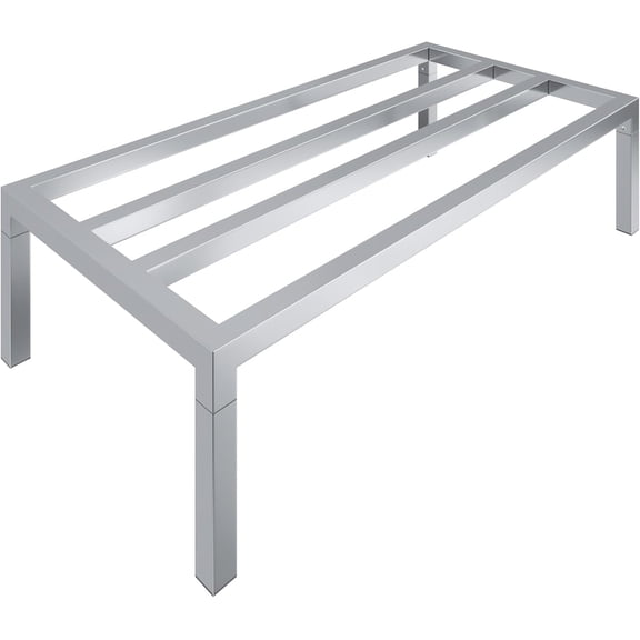 Aluminum Dunnage Rack 48" x 24" | 12" Off The Floor | 1100 Lbs Capacity