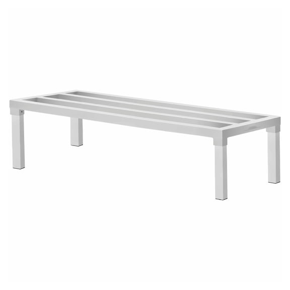 Aluminum Dunnage Rack 48x20x12 - 1800lbs Capacity - Welded Stationary Storage Rack for Warehouse, Garage, Kitchen - Heavy Duty Rustproof