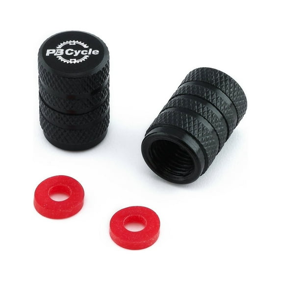 Aluminum Dust Caps To Fit Schrader Valves Pack x2