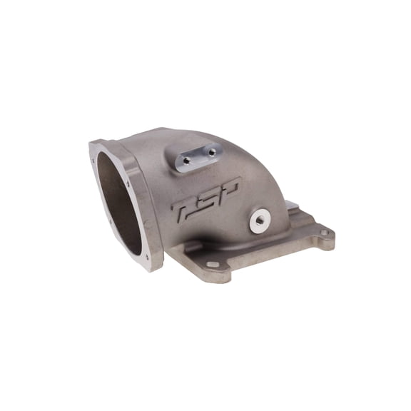 104mm Cast Aluminum Throttle Body Elbow with 4150 Flange for GM LS - Satin