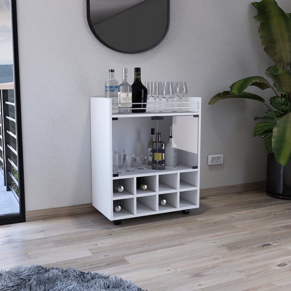 Aluminum-Edged Surface & Elegant Showcase / Drink Preparation at Home