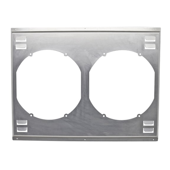 Aluminum Emc 1979-93 Ford 5.0L 302 Louvered Dual Fan Shroud Direct Fit HZ-79MU