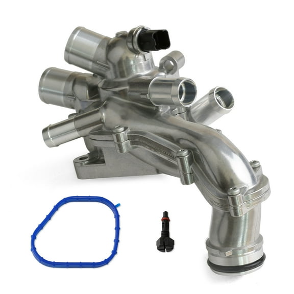 MITZONE Upgrade Aluminum Thermostat Housing compatible with 2007-2013 Mini Cooper Cooper S Countryman JCW 1.6L Replace 11537534521