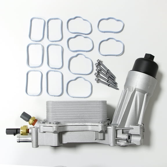 Aluminum Engine Oil Cooler Oil Filter Housing Adapter 68105583AF 926-876 Fit for Chrysler 200 300, for Dodge Charger Challenger Durango Journey, for Jeep Wrangler Cherokee