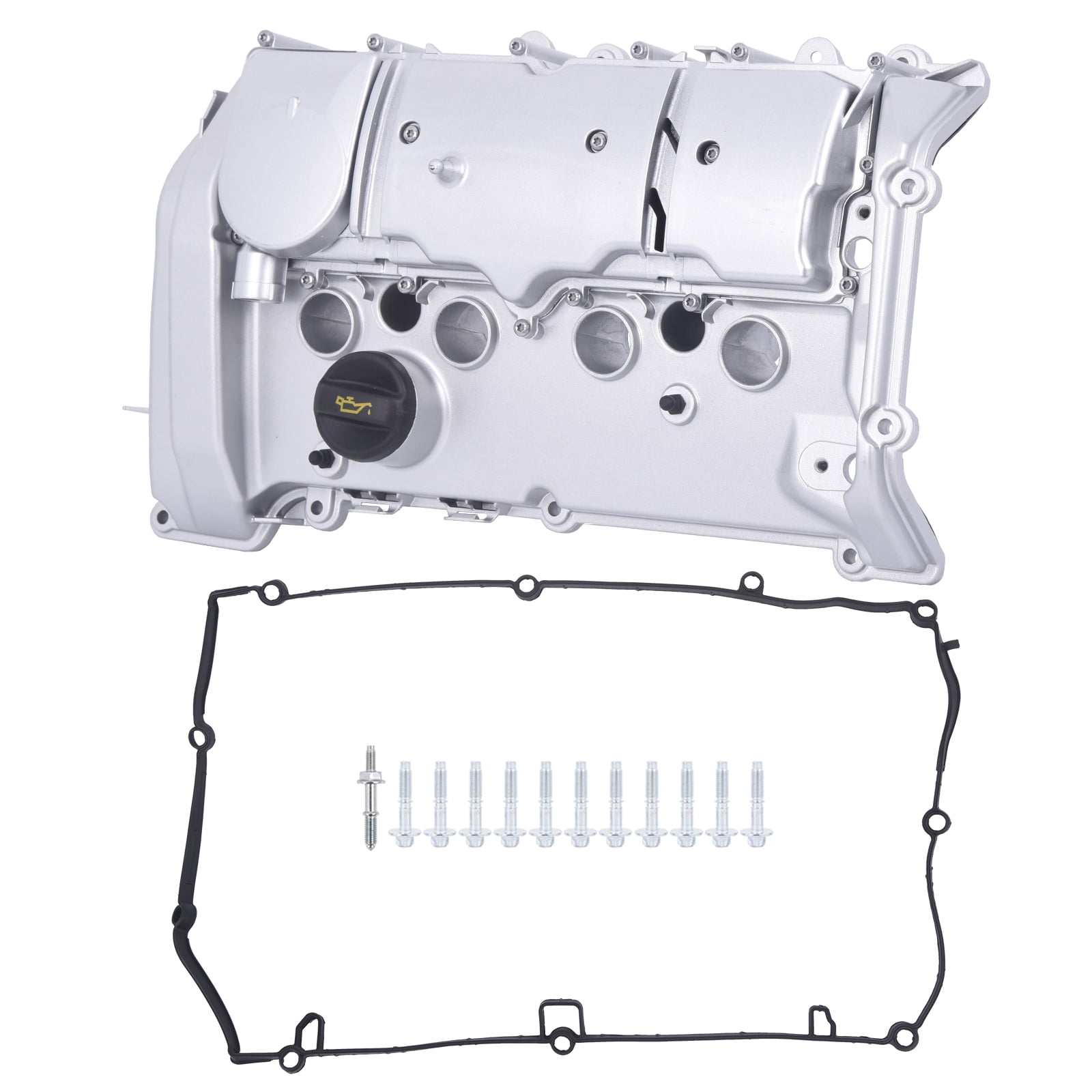 Aluminum Engine Valve Cover w/ Gasket &Cap For BMW 118i 120i 1.6L 2011 ...