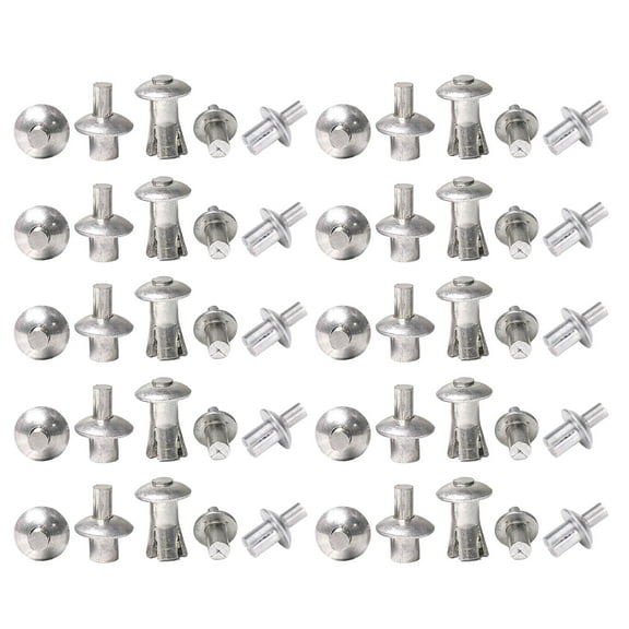 Aluminum Expansion Rivets Lightweight Blind Rivets Fastening Connectors 50/100pcs Perfect for & Repairs