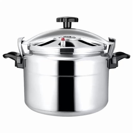 Aluminum Explosion-Proof Pressure Cooker- 5L Capacity - Silver (5 Liter)