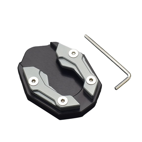 Motorbike Stand Extension Pad for NAMX155 Universal Kickstand Plate Metal Motorcycle Foot Side Stand Cover with Wrench