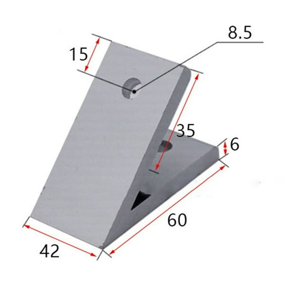 Aluminum Extrusion DIY Projects 45 Degree Angle Bracket Aluminum Profile Joint, 4545, Modular Frame Connector for Structural Assembly, DIY Building, Aluminum Extrusions