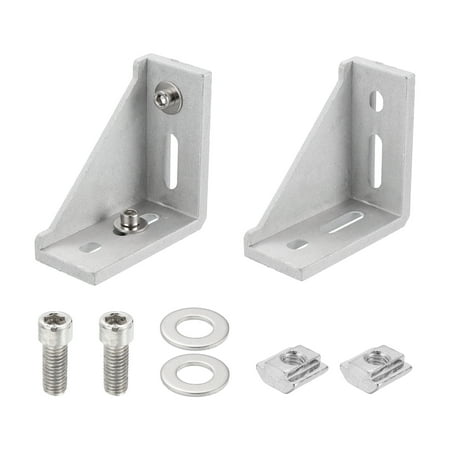 Aluminum Extrusion Profile Connector Set, 4080 Series Corner Bracket,2 Set