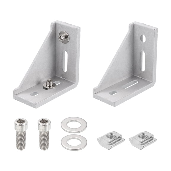 Aluminum Extrusion Profile Connector Set, 4080 Series Corner Bracket,2 Set