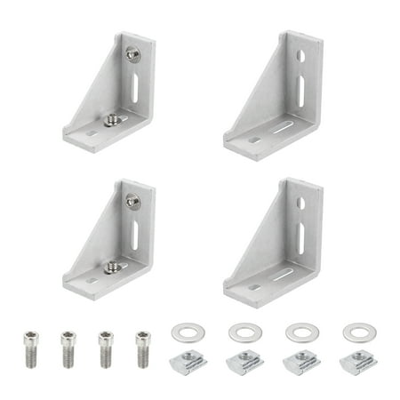 Aluminum Extrusion Profile Connector Set, 4080 Series Corner Bracket,4 Set