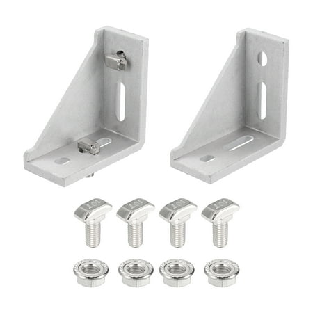 Aluminum Extrusion Profile Connector Set, 4080 Series Corner Brackets,2 Set
