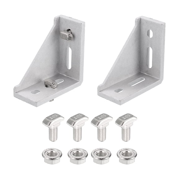 Aluminum Extrusion Profile Connector Set, 4080 Series Corner Brackets,2 Set