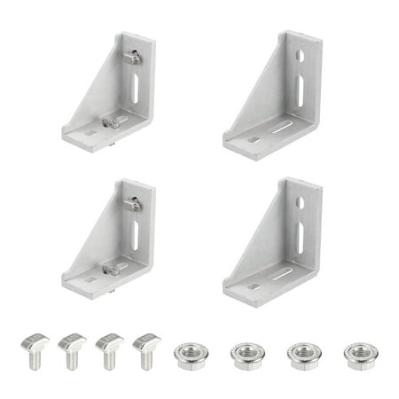 Aluminum Extrusion Profile Connector Set, 4080 Series Corner Brackets,4 Set