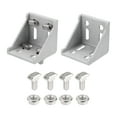 thumbnail image 1 of Aluminum Extrusion Profile Connector Set, 6060 Series Corner Brackets,2 Set, 1 of 6
