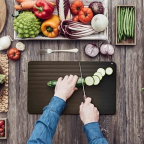 Aluminum Fast Thawing Board for Meat Seafood Steak - Quick Defrosting Tray with Efficient Heat Conduction - Kitchen Cutting Board for Home Cooking - Food Thawing Plate for Frozen Ingredients