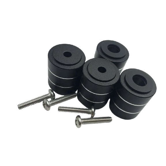 Aluminum Feet PC Chassis Stand Shock Absorbing Pad Isolation Heat Dissipation