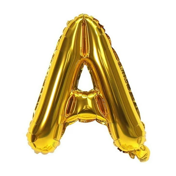 Aluminum Film Balloon 16-inch Gold Letter Happy Birthday English Letter Decoration Festival Prop Ball - style：letter A；