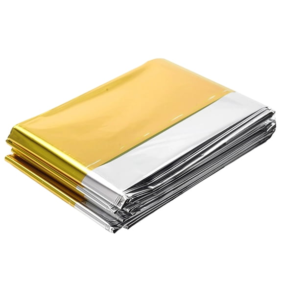 Aluminum Film Survival Blanket Warm Thermal Space Blankets Emergencies Blankets for Outdoors, Camping, Hiking, Homeless