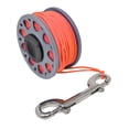 thumbnail image 1 of Aluminum Finger Spool 100ft Dive Reel w/ Spinning Holder, Gray/Orange, 1 of 4