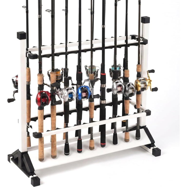 lockable fishing rod holder Beyond GripLock Vertical Fishing Rack 2-Pack Save and harsh marine environments Aluminum Fishing Rod/Pole Holder, Rustproof