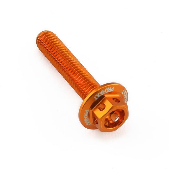 Aluminum Flanged Hex Bodywork Bolt M5x(0.80mm)x25mm Race Spec Etched