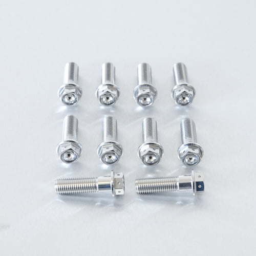 Aluminum Flanged Hex Head Bolt M10x(1.25mm)x35mm Race Spec Etched Pack x10
