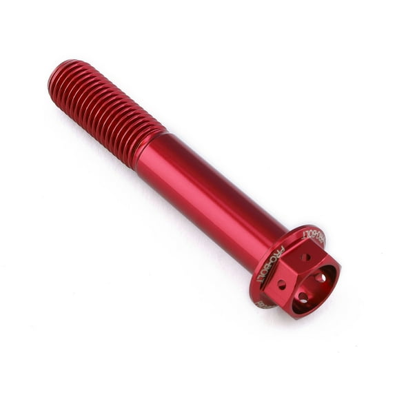 Aluminum Flanged Hex Head Bolt M10x(1.25mm)x60mm Race Spec Etched