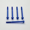 thumbnail image 1 of Aluminum Flanged Hex Head Bolt M6x(1.00mm)x75mm Race Spec Etched Pack x5, 1 of 6