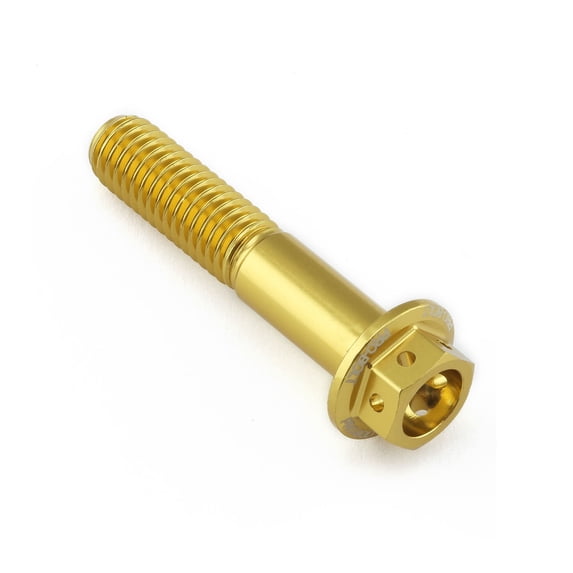 Aluminum Flanged Hex Head Bolt M8x(1.25mm)x40mm Race Spec Etched